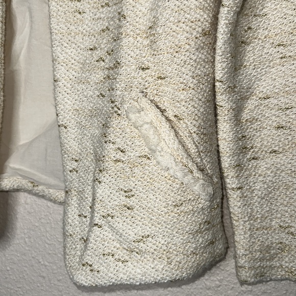 zara girl tan and gold sweater size 9/10 - Picture 3 of 6